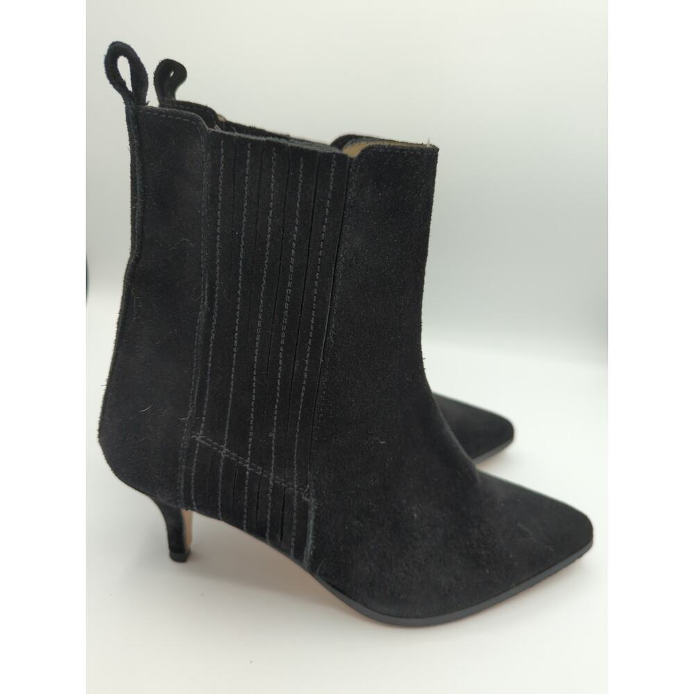 Ivylee Copenhagen Black Suede Pull On Ankle Boots Size EU38 (US7.5-8) - Picture 3 of 10